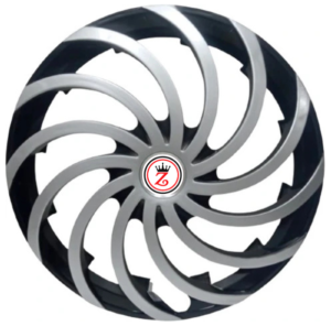 ZET KING CYCLONE BLACK SILVER WHEEL COVER