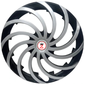 ZET KING CYCLONE BLACK SILVER WHEEL COVER