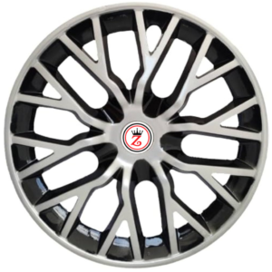 ZET KING PHANTOM SILVER BLACK WHEEL COVER